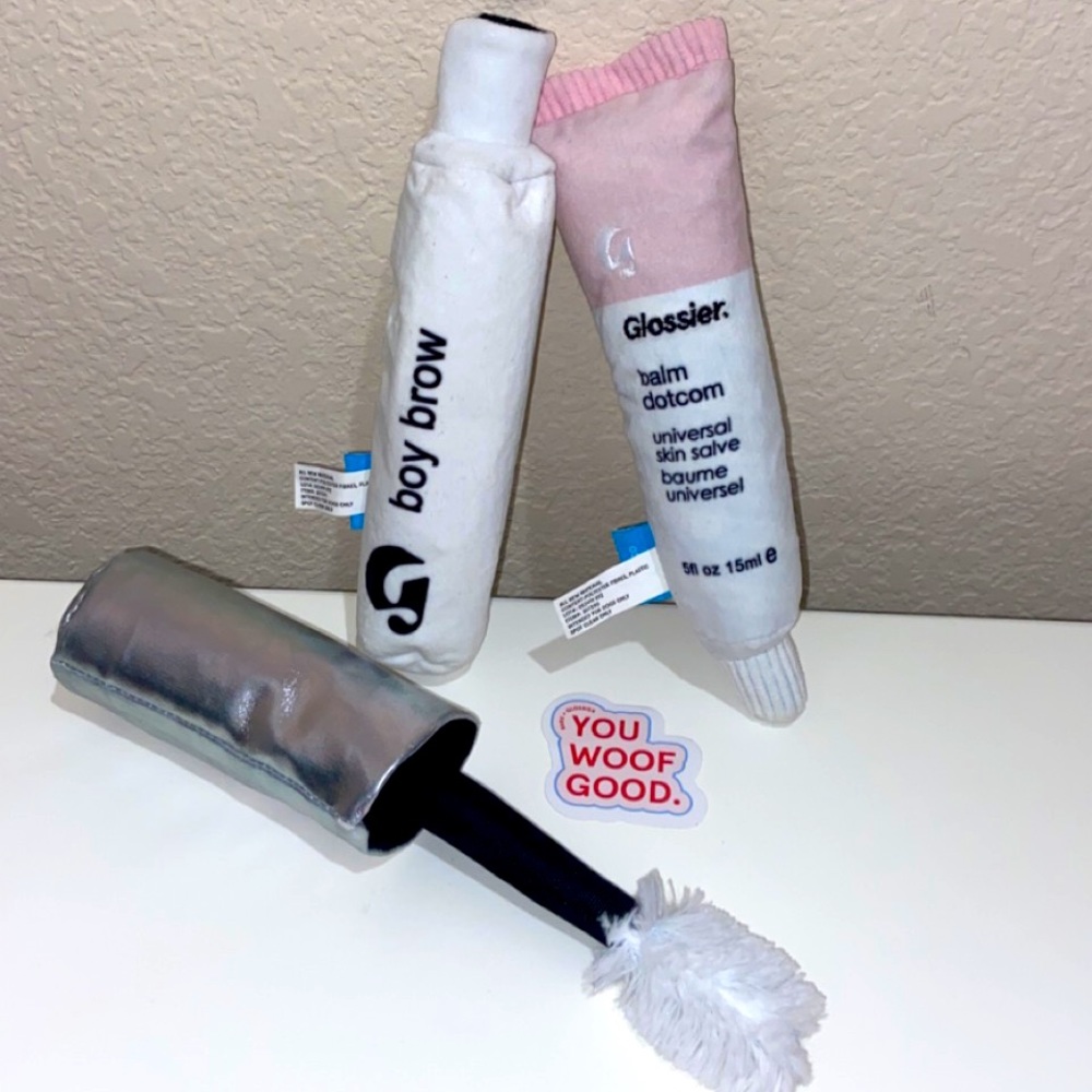 Glossier x Barkbox Dog Toys
